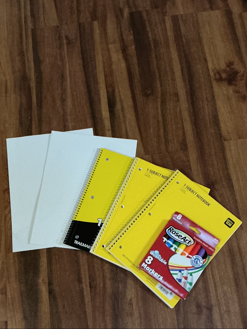 Bundle school collegiate university Yellow Spiral Notebook Marker Set - 3 Pack